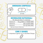+LIFE - Vitamina D3 + K2 200cpr