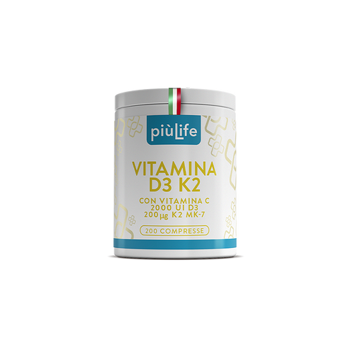 +LIFE - Vitamina D3 + K2 200cpr