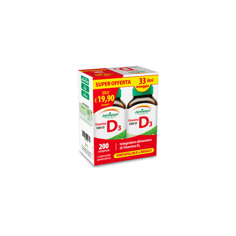 JAMIESON - Vitamina D3 1000 UI 200cpr Duo Pack - MY PERSONAL FIT